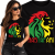 KOSZULKA DAMA   RASTAFARI LION